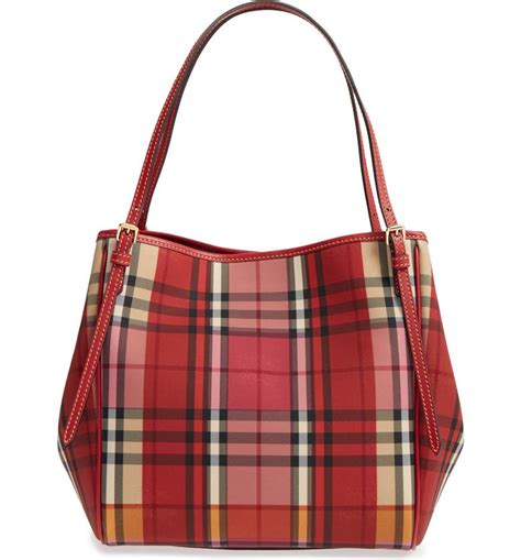 burberry small canter in horseferry check and leather|Burberry The Small Canter Horseferry Check Tote .